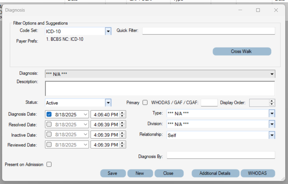 How to Assign Diagnosis Codes – PIMSY EHR Help Desk