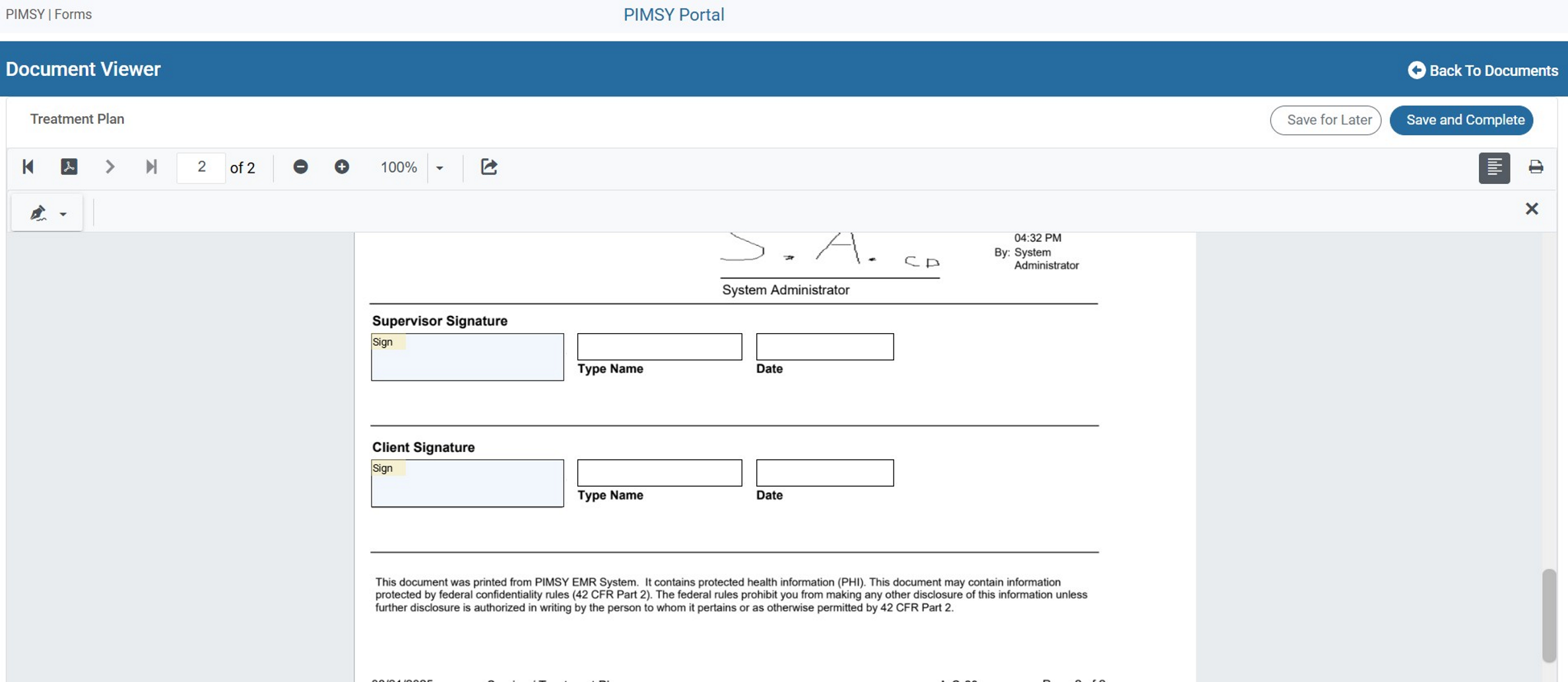 How to Capture Client Signatures Digitally – PIMSY EHR Help Desk